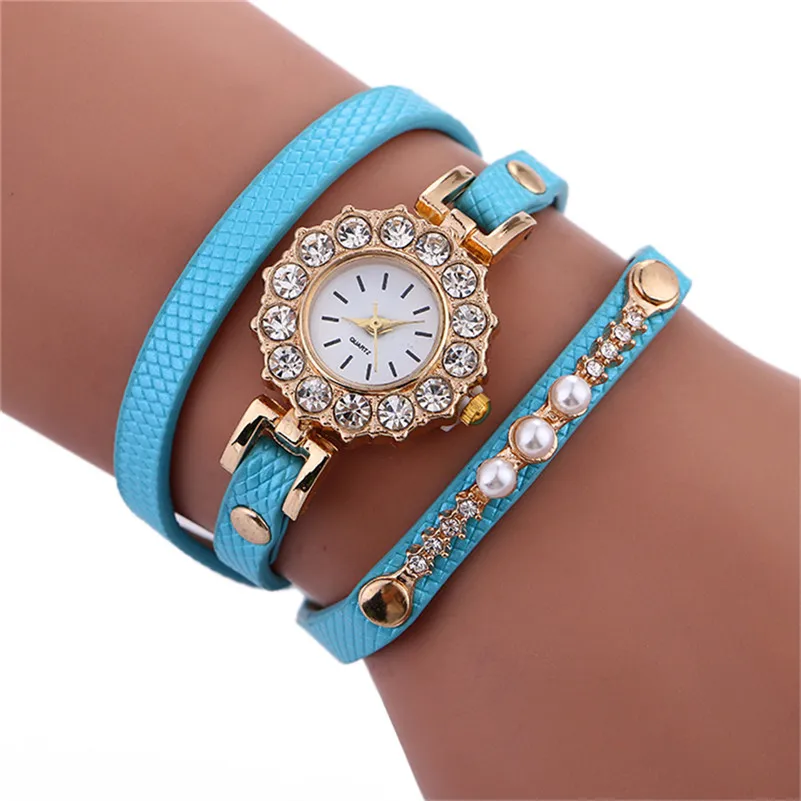 Women's watches casual watches Stylish Simplicity Chime Leather Bracel ladies watches quartz wrist watches women clock M14#N (9)