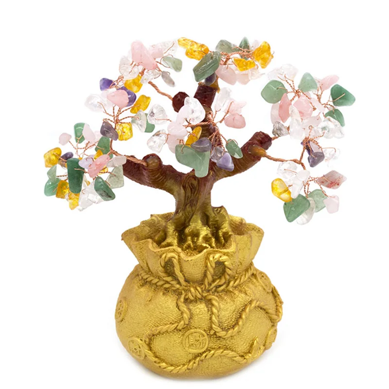 

Crystal Lucky Tree Tall Mini Crystal Money Tree Bonsai Style Wealth Luck Feng Shui Bring Wealth Luck Home Decor Birthday Gift