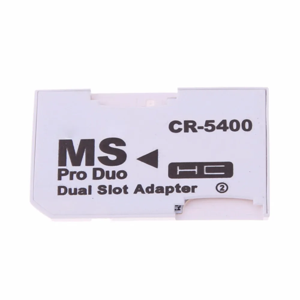 

Dual 2 Slot Micro For SD SDHC TF to Memory Stick MS Card Pro Duo Reader Adapter For PSP High Quality Card Reader Accessories