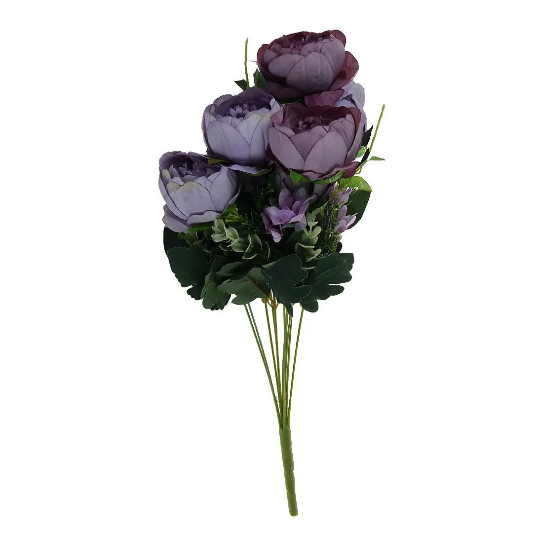 Hot Sale Artificial Fake Peony Silk Flowers Bridal Hydrangea Wedding Party Decor DIY Purple