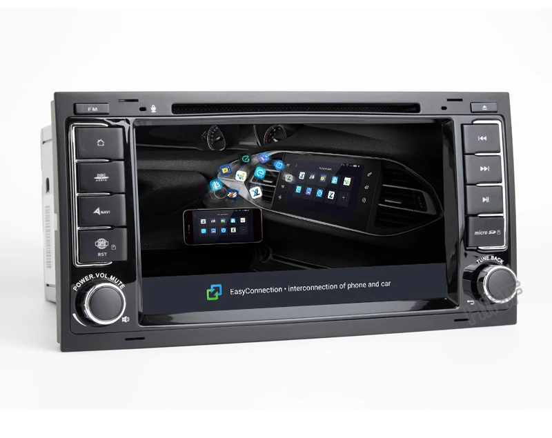 Sale IPS SCREEN DSP 4G 2 din Android 9.0 CAR DVD PLAYER For VW Touareg T5 Transporter Multivan GPS radio multimedia navigation pc 16