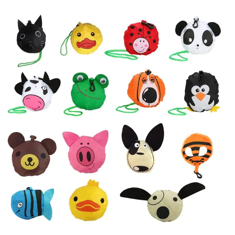 

Cartoon Foldable Bag Handbag Reusable Grocery Travel Shopping Carry Bags Tote
