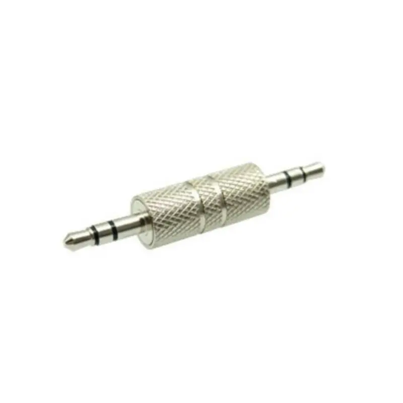 

2pcs/set Audio Adapters 3.5mm Stereo Male Plug to Male Plug Audio Adapter Male-to-male Headphone Converter