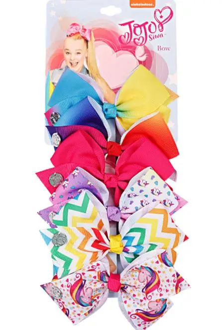 

6pcs per set Hair Bows With Hair Clips For Girls Kids Handmade Cartoon Hair Accessories about 5.5''