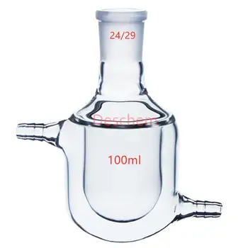

100ml,24/29,Single Neck,Jacketed Glass Flask,Lab Chemistry Glassware