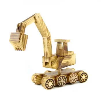 

Wooden Transport model Engineering Vehicle Model Handcraft Home Decor Ornaments For Children Kids Educational Toy Gift