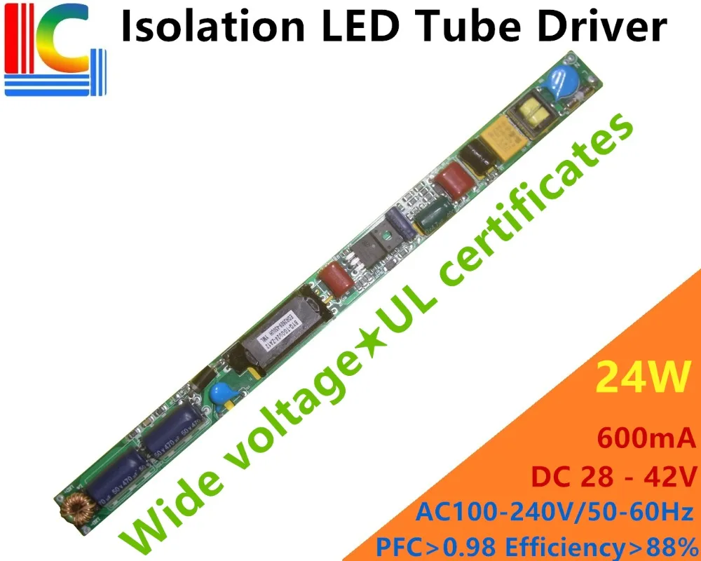 

Wide voltage UL certificates LED Tube Drive Adapter 18W 20W 22W 24W Power Supply 450mA 500mA 550mA 600mA T8 T10 transformer 40PC