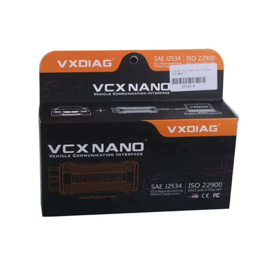 VXDIAG VCX NANO V10.30.029 Wifi версия с многоязычным диагностическим инструментом
