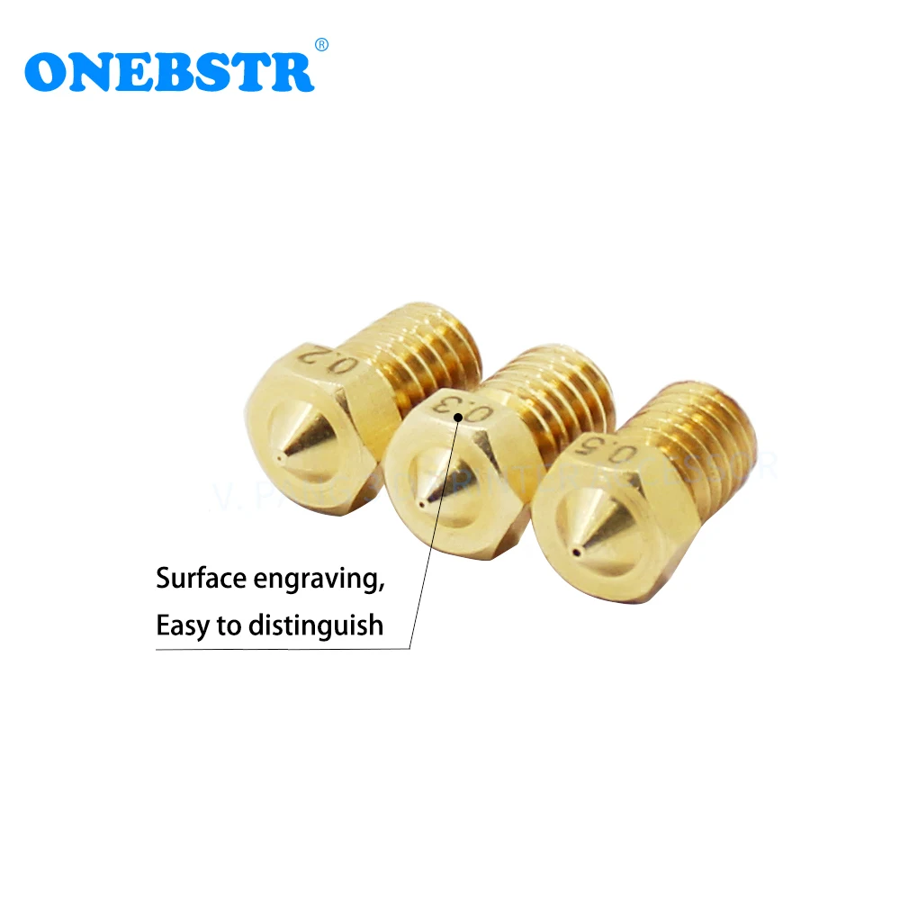 3d طابعة أجزاء Hotend الطارد E 3d V6 j رئيس فوهة نحاسية ل 1.75 ملليمتر 3.0 ملليمتر المورد ABS/PLA خيوط حار المبيعات