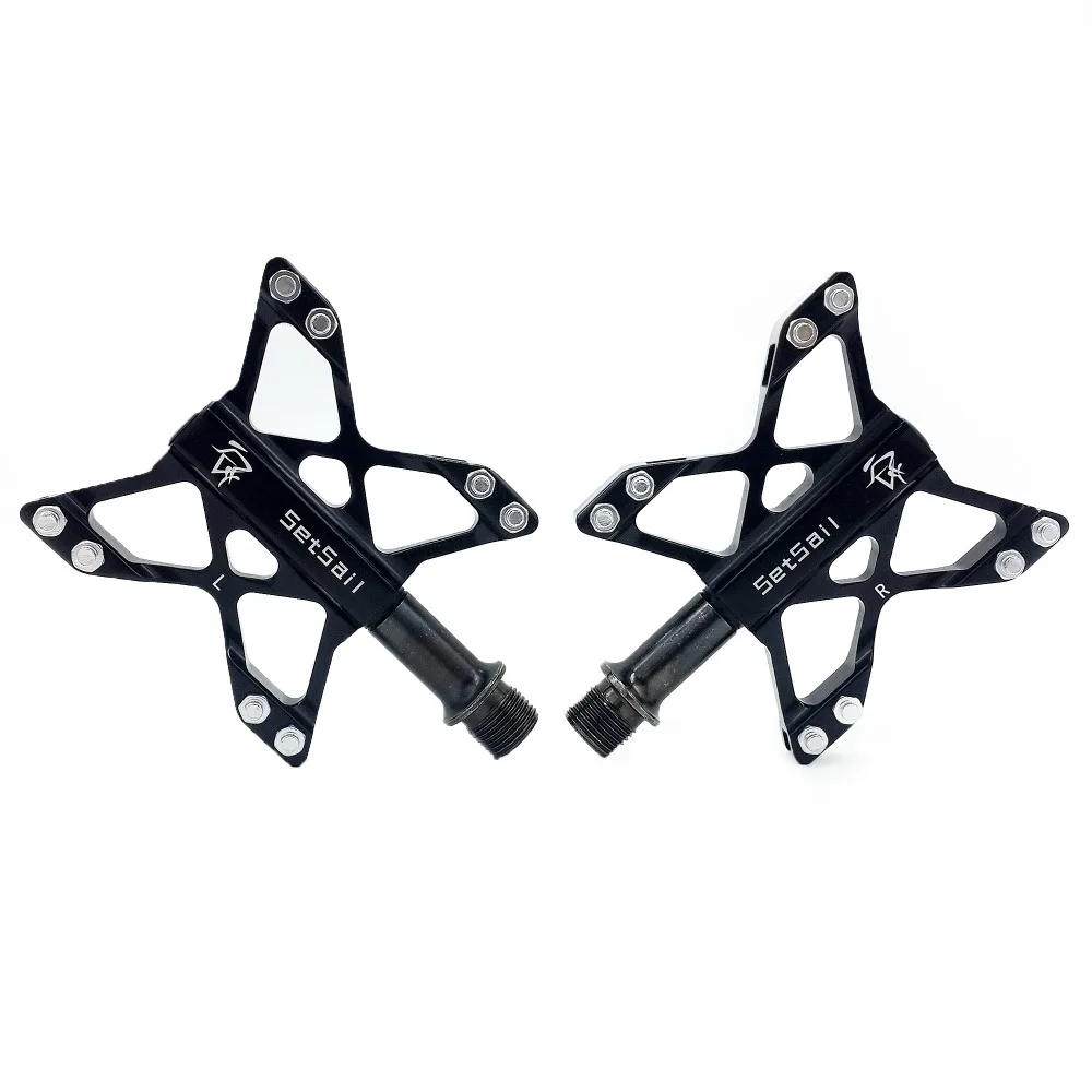 Ultralight Aluminium Alloy Mountain Bike Pedals Cr Mo Axis CNC Cuting 3