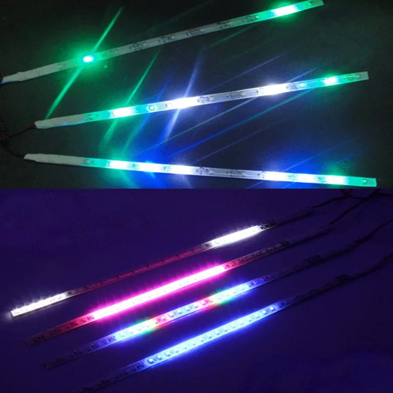 2pcs Led Strip Light Dc 12v Smd3528 Strobe Light Car Styling Auto