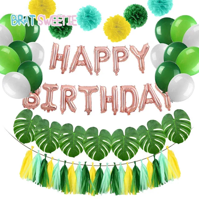 Bambino Selvaggio di Un Foglio di Palloncini Foglie Artificiali Monstera Tropica Bambino Selvaggio di Un Foglio di Palloncini Foglie Artificiali Monstera Tropica