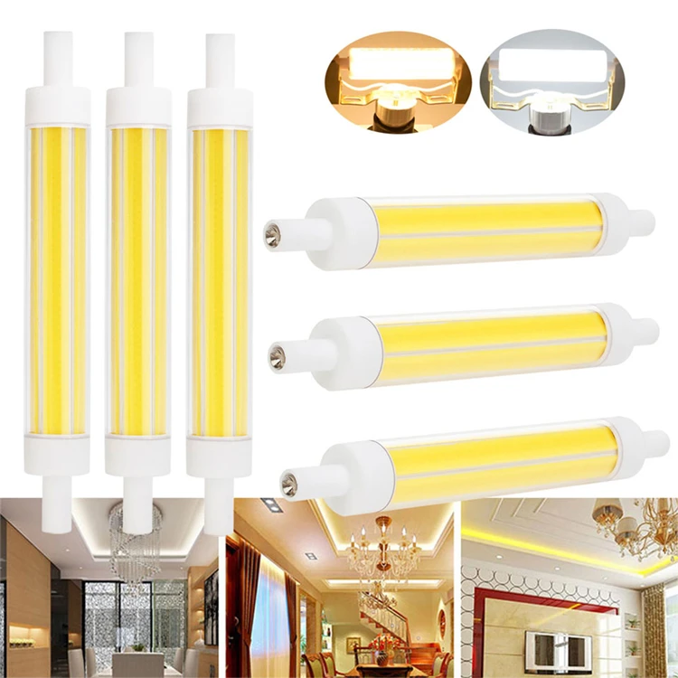 Dimmable-Led-Bulb-R7s-118mm-Led-Spotlight-15W-J118-Ceramics-Led-Light-COB-Energy-Saving-For