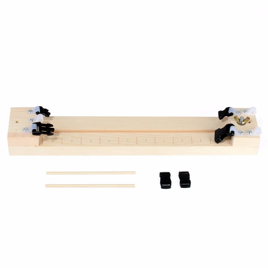 Mayitr 2 Types Parachute Cord Jig Bracelet Maker Wristband knitting Tool Braiding Weaving Wristband DIY Wood Tool
