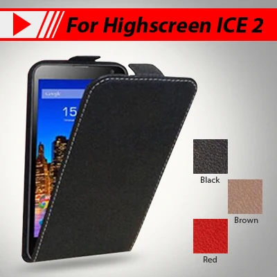 

New arrived High Quality Luxury Lichee Pattern Flip Leather Case Cover For Highscreen ICE 2