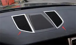 Yimaautotrims Передняя приборная панель консоль и внутри кондиционер вентиляционная розетка Крышка отделка Подходит для Porsche Macan 2014-2019