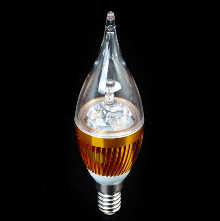 

10PCS E14 3x3W 9W Dimmable AC85~265V Warm White /Cool White /White LED Candle Light bulb lamp