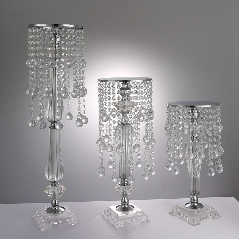 

Wholesale 10 Pieces Acrylic Hanging Beads Flower Ball Holder Centerpiece for Event Party Deco