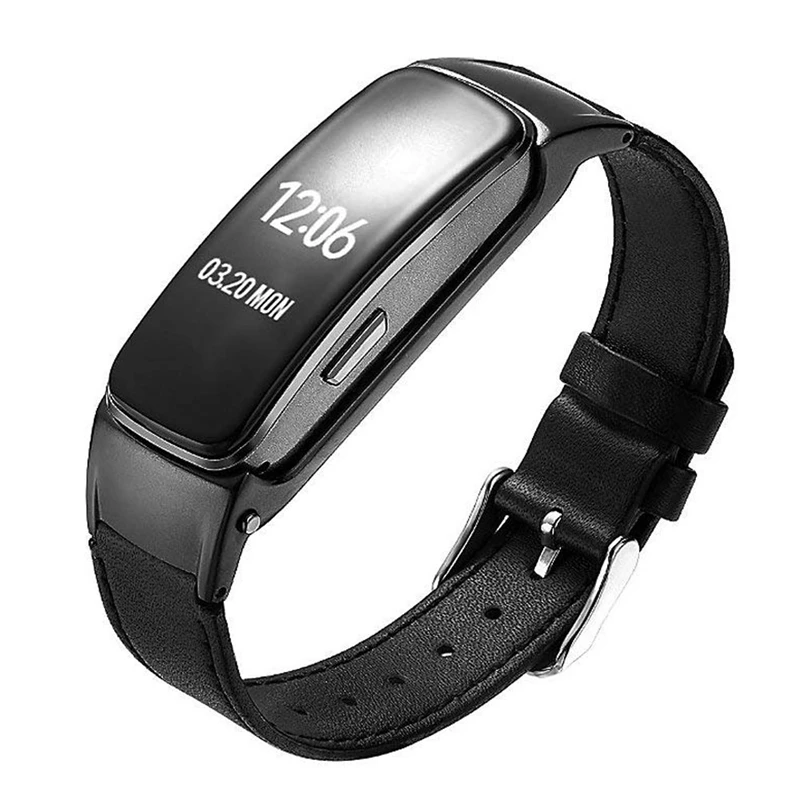 

B3 Plus Bluetooth Smart Band New Bluetooth Earphone/Headset Talk Band with Sleep and Heart Rate Monitor Blood Pressure (Black)
