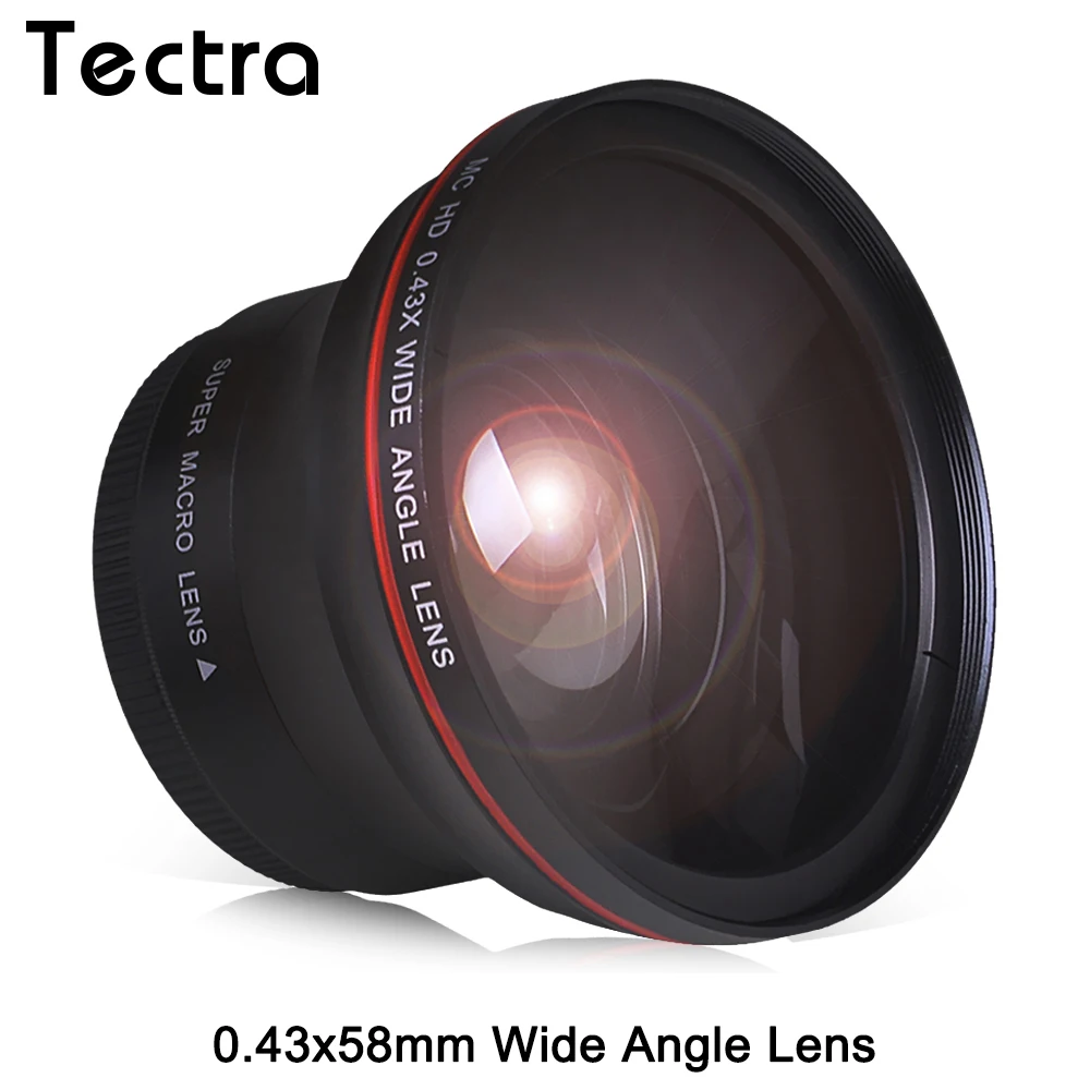 

58MM 0.43x Professional HD Wide Angle Lens w/Macro Portion for Canon EOS Rebel 77D T7i T6s T6i T6 T5i T5 T4i T3i SL2 60D 7D 70D