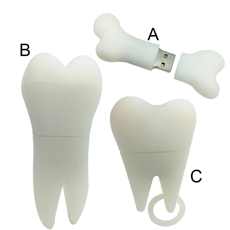 USB флеш-накопители зуб ручка для отбеливания зубов привод анимированные флешки 64 Гб usb флешка ключ Реальная емкость для подарка карта памяти