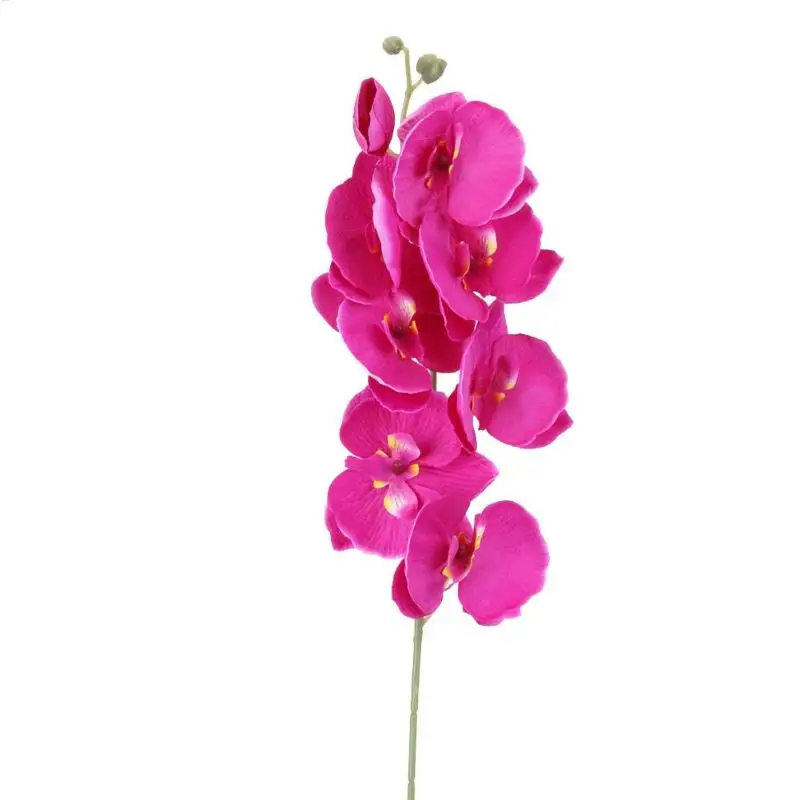 DIY искусственная Орхидея, бабочка шелковые искусственные цветы Мода Орхидея, искусственные цветы букет фаленопсис Свадебные украшения дома