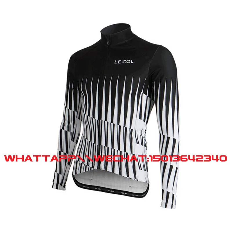 new Wiggins LE COL men's high quality spring thin long sleeve professional team cycling bicycle tight shirt thin fabric - Цвет: 7