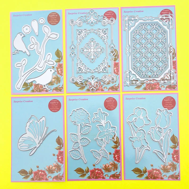 

6-Set Cutting dies Assorted dies Cardmaking & Scrapbooking DIY Craft stencil
