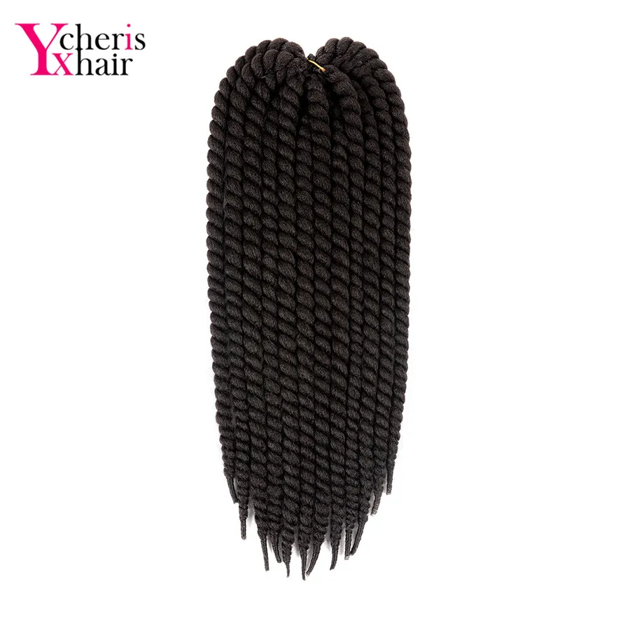 YXCHERISHAIR Гавана Mambo твист вязаный крючком коса волос 1-9 шт./упак. 120 г 22 "Длинные Kanekalon Ombre синтетические волосы наращивания 20 цветов