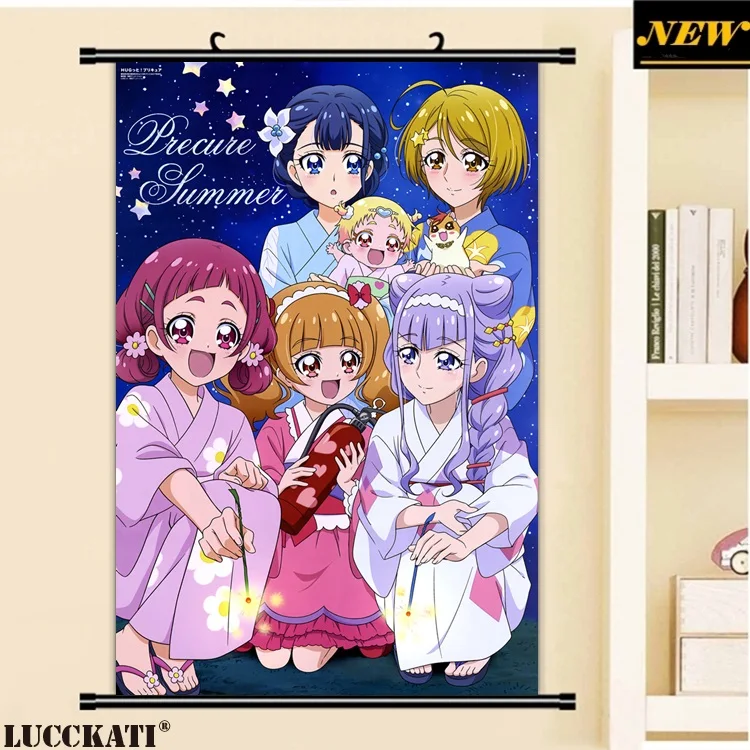 24 aisaki_emiru hug-tan hugtto!_precure kagayaki_homare nono_hana ruru_amour tagme yakushiji_saaya yukata_副本