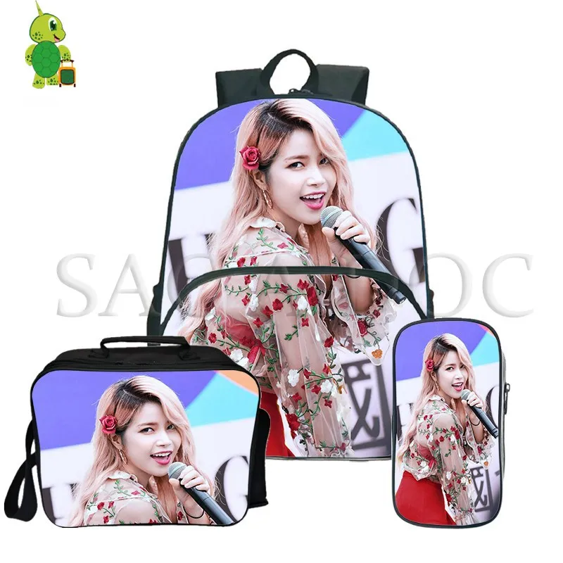 Mamamoo Kpop Solar Moon Byul 3Pcs/Sets Backpack Book Bag