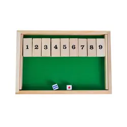 Деревянный 9 номеров с 2 кубики настольная игра математическая игрушка классический настольная игрушка Развивающие деревянные игрушки для