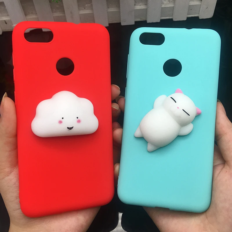 3d Squishy Cat Silicon TPU Soft Cases For Huawei P20 lite P20 pro P9 lite mini 2017 Candy Color Back Cover Honor 8 lite P10 plus (18)