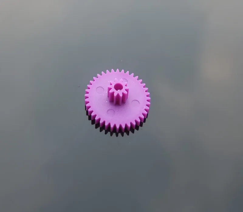 2pcs/pack K852 36102B Bi-layer Gear DIY Purple Color Plastic Double Gear Module 0.4 Brazil Canada Europe