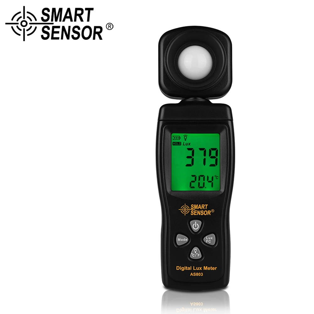 1-200,000 Lux Measurement Tool AS813 Easy to Operate and Hold High Precision Digital Lux Meter Light Meter Luminance Tester Photometer Range 1-200,000 Lux Measurement Tool AS813 Easy to Operate and Hold High Precision Digital Lux Meter Light Meter Luminance Tester Photometer Range