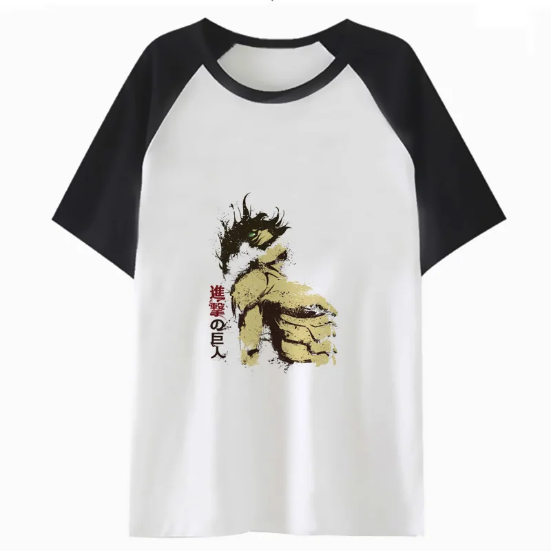 Eren Jaeger attack on titan t shirt graphic female tops