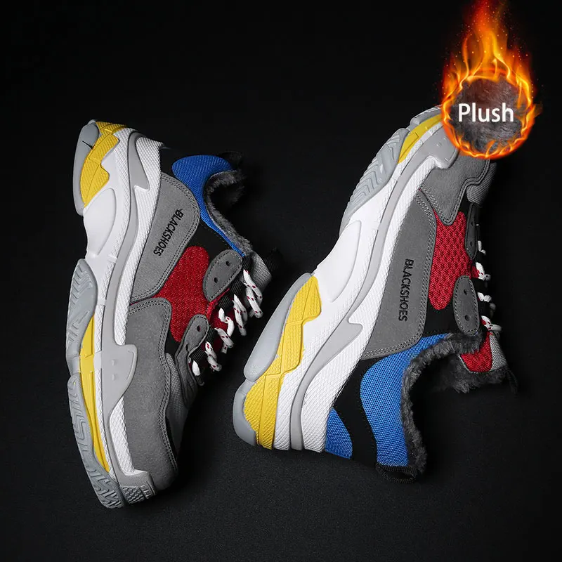 SUROM 2018 Men Winter Sneakers Breathable Men Sport Shoes Male Brand Outdoor Athletic Walking Mens Run Running Shoes For Man