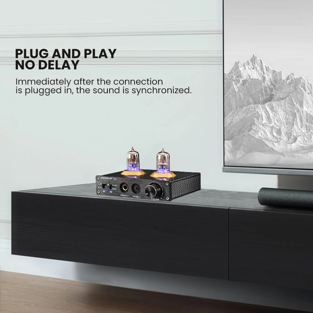 PJ.MIAOLAI HiFi стерео 6N3 вакуумный трубчатый предусилитель усилитель для наушников с