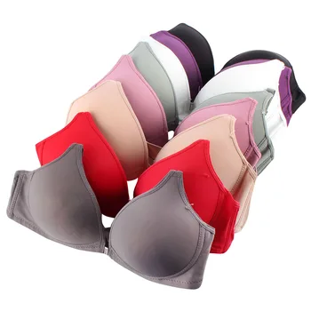 

Sexy Women's Bra Smooth Bras Front Closure Bra Thin Padded Racer Back Push Up Bras B
