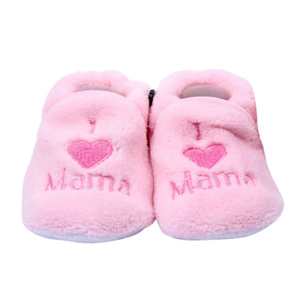 

New Kids Soft Fleece Coral Crib Shoes Boys Girls Shoes Toddler Baby Warm Shoes Soft Comfort First Walker