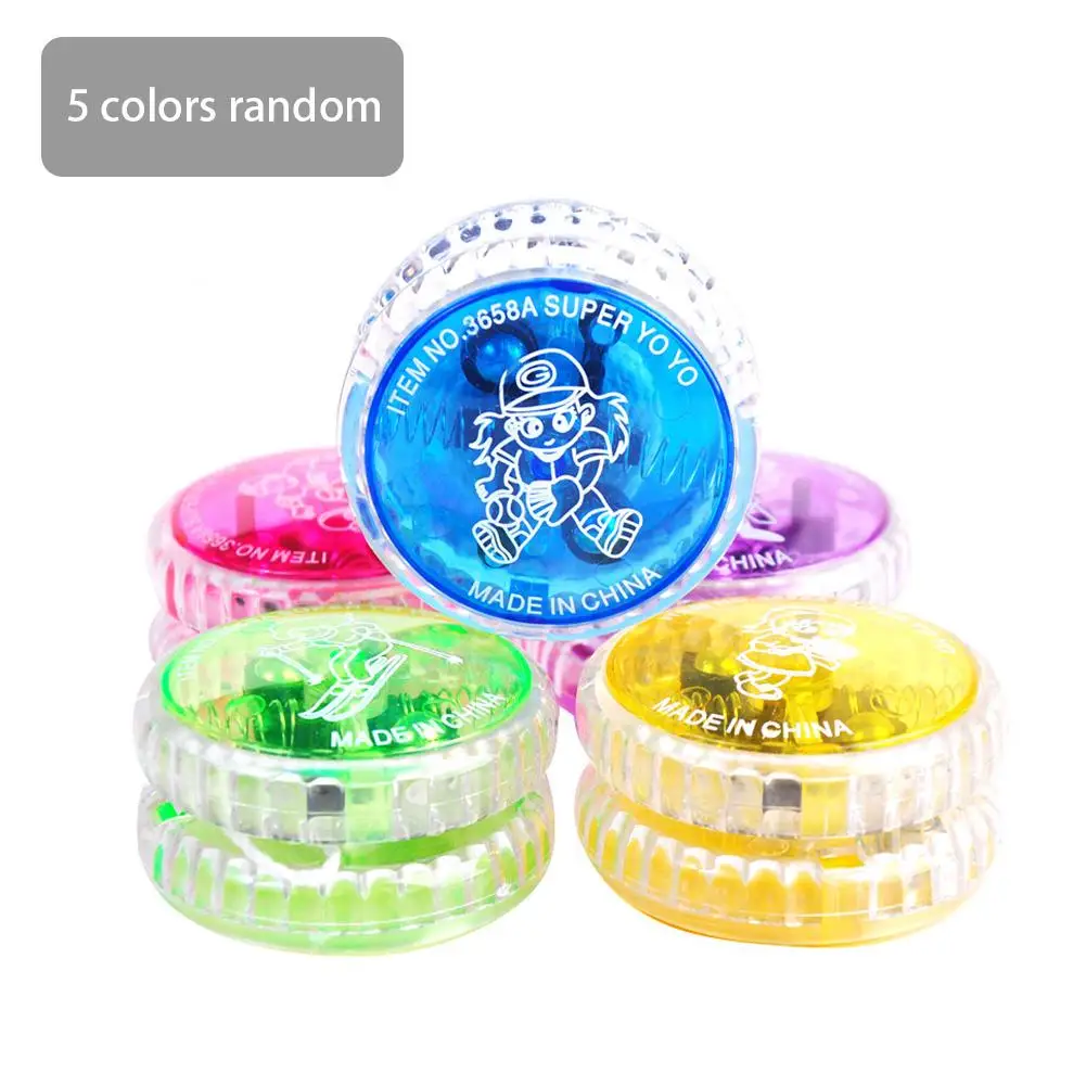 

Children Hot YoYo Ball Luminous LED Flashing Yo Yo Child Clutch Mechanism Yo-Yo Toys for Kids Classic Toy Random Color