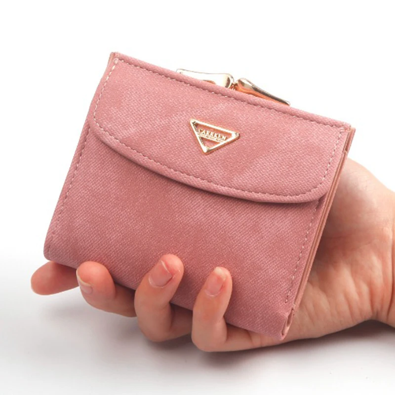

Brand Designer Small Wallets Women Leather Card Wallets Female Short Zipper Coin Purses Money Credit Card Holders Clutch Bags