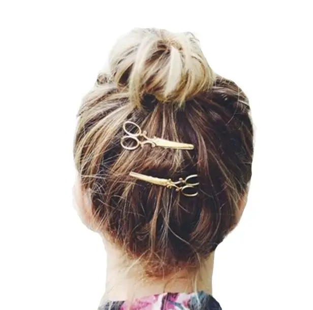 

1PC Hair Clip Women Headwear Casual Hair Accessories Headpiece Fashion Scissors Sheap Barrettes Apparel AccessoriesW5