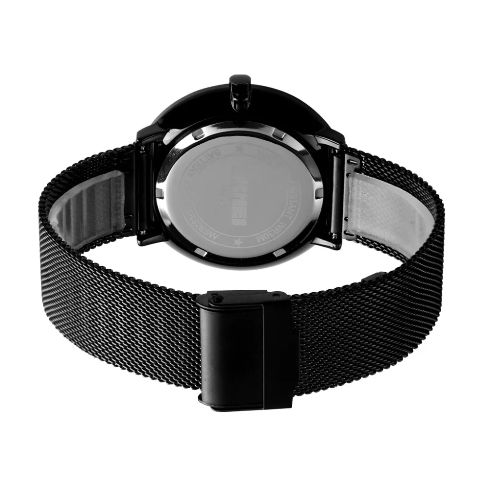 SKMEI Модные мужские кварцевые часы мужские водонепроницаемые наручные часы простые деловые часы Relogio Masculino Relojes para hombre 9185