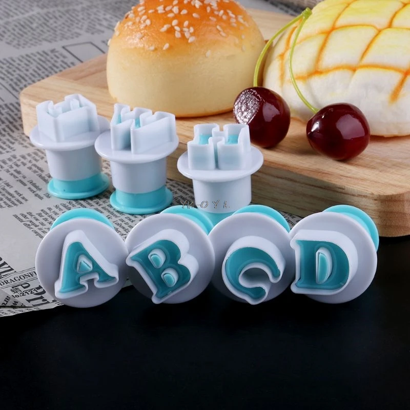 

26pcs/set Uppercase Alphabet Letter Cookie Cutters Cake Decorating Molds Biscuit Stamp Mould Baking Tools