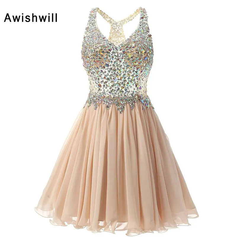 Real Photo Red Champagne Royal Blue Short Prom Dresses 2020