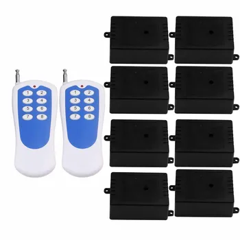 

Inching/Self-lock 1CH 24V 8 Remote Control Switch 2 Transmitters w/ 8Key