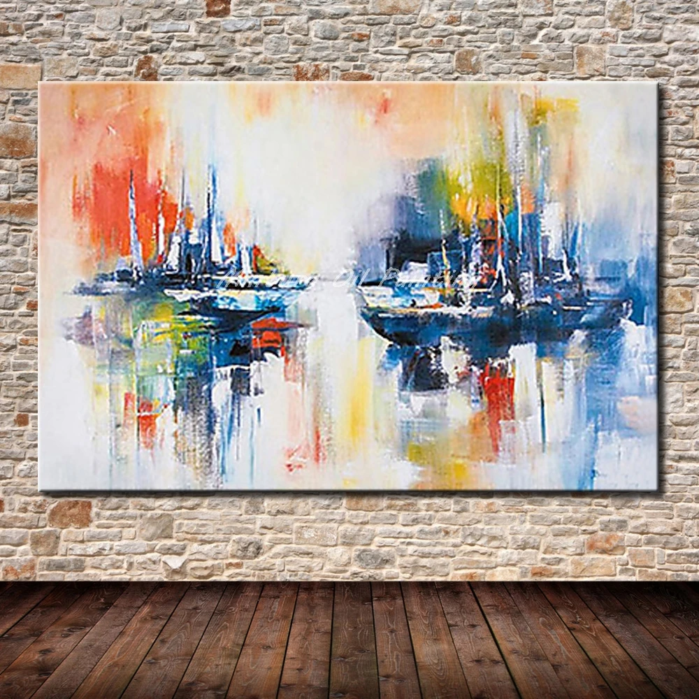 

Mintura Art Handpainted Abstract Modern Wall Art Picture Home Decor Oil Painting On Canvas For Bedroom Wall Decor Artworks