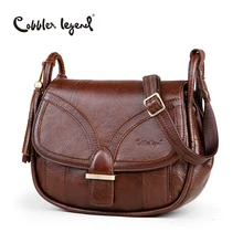 Cobbler legend diseñador de la marca 2017 cuero genuino de las mujeres de la vendimia solo bolso de hombro de las mujeres bolsos crossbody bolsos para damas