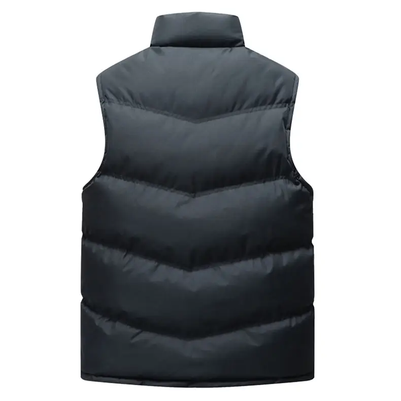 Vest Coat Men Winter Autumn Male Sleeveless Jacket Coat Top Keep Warm Thicken Padded Down Vest Men Muls Brand Cothing Plus Size 18